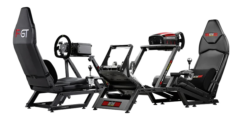 Next Level Racing F-GT Cockpit bot sides view